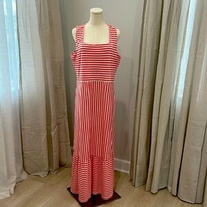 Lands End Maxi Dress. Sundress. EUC. Size Large Petite . Pink / coral